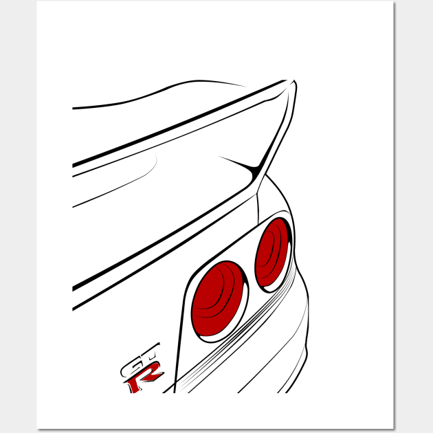 Nissan Skyline R33 GT-R Wall Art by racingfactory